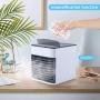 Personal Air Conditioner, Quiet USB Air Cooler with 3-Speed, Mini Air Conditioner with LED Light, Portable Air Conditioner for Small Room/Office/Dorm/Bedroom
