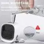 Personal Space Mini Evaporative Air Cooler, Portable Air Conditioner Fan with LED Light, 3 Speeds Portable Air Conditioners for Home Office Bedroom Outdoors Travel