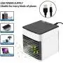 Portable Air Conditioner Desktop Air Cooler Fan,Ultra-low Mute 3 Speeds USB Mini Humidified Evaporative Cooler with Ice Tray for Home, Office，Outdoor