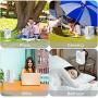 Portable Air Conditioner Fan,Cooling Fans, Personal Air Cooler Mini with Timing, 7 Colors Light, 3 Speeds Quiet Air Humidifier, for Room, Home, Office