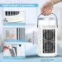 Portable Air Conditioner Fan, MAXROCK Personal Mini Evaporative Air Cooler 3 Speed Super Quiet Desk Air Cooling Fan 7 Colors LED Light Humidifier for Small Room Home Office Camping Car Outdoor Portable Air Conditioner Fan, MAXROCK Personal Mini Evaporative Air Cooler 3 Speed Super Quiet Desk Air Cooling Fan 7 Colors LED Light Humidifier for Small Room Home Office Camping Car Outdoor