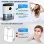 KLOUDI Dehumidifier for Home Small Portable Quiet Dehumidifiers with Humidify Control 77.5oz 2300ml 480 sq ft Dehumidifiers for Basements Bedroom Bathroom RV