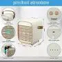Portable Air Conditioner, Likmic Personal Air Cooler with 3 Speed, Cooling fan with Atomization & Spray timing function, Mini AC for Home Office Bedroom, Kitchen, Dorm, Car, Camping Tent, etc.