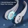 Portable Neck Fan , Personal Fan, Mom Gifts ,2.5 - 6 Hours Portable Fan, Mini Fan Gifts For Women, Mom Gifts Small Mini Desk Fan,3 Speeds Peabownn-Pink Portable Neck Fan , Personal Fan, Mom Gifts ,2.5 - 6 Hours Portable Fan, Mini Fan Gifts For Women, Mom Gifts Small Mini Desk Fan,3 Speeds Peabownn-Pink