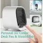 Personal Air Conditioner, Portable Air Conditioner Fan for Small Room Portable Air Cooler with 3 Speeds USB Small Desk Air Conditioner 3 in 1 Cooling Fan Humidifier Mini Air Conditioner for Home Office Room (white-2) Personal Air Conditioner, Portable Air Conditioner Fan for Small Room Portable Air Cooler with 3 Speeds USB Small Desk Air Conditioner 3 in 1 Cooling Fan Humidifier Mini Air Conditioner for Home Office Room (white-2)