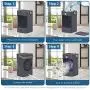 Portable Air Conditioner Mini Personal Cooler Fan 120°Auto Oscillation Rechargeable 3 Wind Speeds 7 Colors Night Light Air Cooler Mist Humidifier with Handle for Office/Room/Dorm/Outdoor