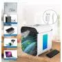 Portable Air Conditioner Fan, 3 in 1 Personal Space Air Cooler, with 3 Speeds and 7 Colors LED Night Light for Office Household Outdoors