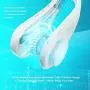 Gootopal Portable Neck Fan, Rechargeable, Hands Free Bladeless Personal Fan, Mini Fan, Hanging Fan, USB Rechargeable Battery, Wearable Leafless Fan White Gootopal Portable Neck Fan, Rechargeable, Hands Free Bladeless Personal Fan, Mini Fan, Hanging Fan, USB Rechargeable Battery, Wearable Leafless Fan White