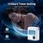 3 in 1 Portable Air Conditioner Fan for Office- Personal Mini Quiet Air Cooler, Evaporative Cooling Humidifier, USB & Batteries, 12h Timer, Adjustable Angles w/ 2 Speeds, Ideal for Home Room Bedroom 3 in 1 Portable Air Conditioner Fan for Office- Personal Mini Quiet Air Cooler, Evaporative Cooling Humidifier, USB & Batteries, 12h Timer, Adjustable Angles w/ 2 Speeds, Ideal for Home Room Bedroom