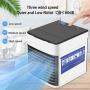 Portable Air Conditioner Desktop Air Cooler Fan,Ultra-low Mute 3 Speeds USB Mini Humidified Evaporative Cooler with Ice Tray for Home, Office，Outdoor