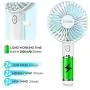 OCUBE Handheld Fan, Mini Hand Held Fan with 7 Color LED Light Base, 2000mAh Battery Operated USB Rechargeable Desk Fan, 3 Speeds Electric Portable Personal Cooling Fan for Home Office Travel (Blue) OCUBE Handheld Fan, Mini Hand Held Fan with 7 Color LED Light Base, 2000mAh Battery Operated USB Rechargeable Desk Fan, 3 Speeds Electric Portable Personal Cooling Fan for Home Office Travel (Blue)