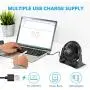 BESKAR USB Small Desk Fan - 6 Inch Portable Fans with 3 Speeds Strong Airflow, Quiet Operation and 360°Rotate, Personal Table Fan for Home,Office, Bedroom - 3.9 ft Cord BESKAR USB Small Desk Fan - 6 Inch Portable Fans with 3 Speeds Strong Airflow, Quiet Operation and 360°Rotate, Personal Table Fan for Home,Office, Bedroom - 3.9 ft Cord