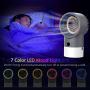 Portable Air Conditioner Fan, Zttopo Personal Mini Evaporative Air Cooler with 7 Colors Night Light, 3 Speeds, Super Quiet Desk Fan Mini Air Cooler for Small Room Bedroom Home Office