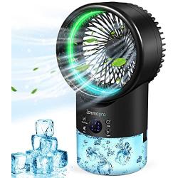 Portable Air Conditioner, Personal Space Evaporative Air Conditioner Fan with 3 Speeds 7 Colors, Personal Air Cooler for Home, Office and Room