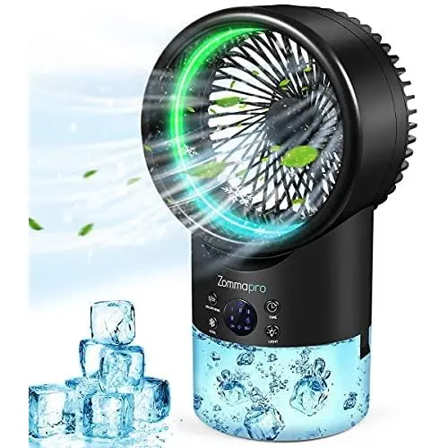Portable Air Conditioner, Personal Space Evaporative Air Conditioner Fan with 3 Speeds 7 Colors, Personal Air Cooler for Home, Office and Room Portable Air Conditioner, Personal Space Evaporative Air Conditioner Fan with 3 Speeds 7 Colors, Personal Air Cooler for Home, Office and Room