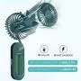 AREYCVK Hanging neck fan,Mini Portable Fan, Small Personal Handheld Table Fan with USB Rechargeable,Folding Electric Fan for Travel Outdoor sports/Office 2000/mAh Rechargeable Super Quiet, 3 Speed,360°Rotatable,Multi-purpose fan can also charge mobile pho