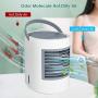 Portable Space Air Conditioner, Evaporative Personal Desk Fan, Quiet Air Cooler Misting Fan, Cordless 3 in 1 USB Air Cooler Desk Fan with Portable Handle for Home Room Office