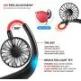 Portable Neck Fan Hand Free Personal Mini Fans USB neck hang fan, 360 Degree Free Rotation personal cooling fan handheld portable fans,Wearable neck fan Suitable for Traveling ,Sports, Office(Black) Portable Neck Fan Hand Free Personal Mini Fans USB neck hang fan, 360 Degree Free Rotation personal cooling fan handheld portable fans,Wearable neck fan Suitable for Traveling ,Sports, Office(Black)