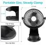 Clip on fan, Stroller Fan for Baby, Mini USB Portable Fan for Bed, Travelling with Rechargeable 2500mA Battery 360° Rotation