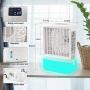 Portable Air Cooler, Personal Desktop Mini Air Conditioning Fan with 7-color LDE night light, Evaporative Cooler Air Humidifier, for Office Bedroom.