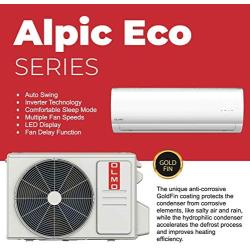 OLMO Alpic Ductless Mini Split Air Conditioner 12,000 BTU 115v/60hz 16 SEER with 16 installation kit''