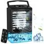2021Upgraded Personal Air Conditioner, Desk Portable Air Conditioner Fan, Mini Air Conditioner with Remote Control, Misting Small Portable Air Conditioner with 7 Colors Light, Mini Air Cooler Black 2021Upgraded Personal Air Conditioner, Desk Portable Air Conditioner Fan, Mini Air Conditioner with Remote Control, Misting Small Portable Air Conditioner with 7 Colors Light, Mini Air Cooler Black