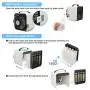 Portable Air Conditioner, NASUM 3-in-1 Personal Space Air Cooler, Rechargeable Evaporative Air Fan with 3 Speeds Mini Cooling Fan with LED Light for Bedroom, Home, Office, Camping