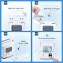 Portable Air Conditioner - 3 IN 1 Air Cooler Humidifier Portable Design W/12H Timer 500ML Capacity Desktop Fan USB Power Supply 2 Speeds Personal Mini Air Cooling Fan for Small Room Office Dorm
