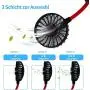 Portable USB Neck Fans,Mini Sport Fans，Hands Free 360° Free Rotation Neckband Fan,3 Speeds Adjustment with Foam Aroma for Personal Fan,wireless Fans Portable Rechargable for Jogging,Cycling,Traveling.
