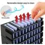 Portable Air Conditioner Desktop Air Cooler Fan,Ultra-low Mute 3 Speeds USB Mini Humidified Evaporative Cooler with Ice Tray for Home, Office，Outdoor