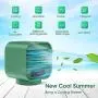 YONHAN Portable Air Conditioner Air Cooler Rechargeable 2000mAh Evaporative Cooling fan with 3 Speeds, Mini AC Personal 100% Leakproof Design for Home Office, Car, Camping Tent, etc. YONHAN Portable Air Conditioner Air Cooler Rechargeable 2000mAh Evaporative Cooling fan with 3 Speeds, Mini AC Personal 100% Leakproof Design for Home Office, Car, Camping Tent, etc.