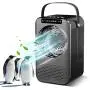 HAUEA Personal Air Cooler Portable Air Conditioning Fan, 3 in 1 Mini Evaporative Cooler with 7 Colors Night Light and 2H/4H Timer, 3 Wind Speeds Mini Air Conditioner, Perfect for Home Office Bedroom HAUEA Personal Air Cooler Portable Air Conditioning Fan, 3 in 1 Mini Evaporative Cooler with 7 Colors Night Light and 2H/4H Timer, 3 Wind Speeds Mini Air Conditioner, Perfect for Home Office Bedroom