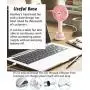 HonHey Handheld Fan Portable,Mini Hand Held Fan with USB Rechargeable Battery,3 Speed Personal Desk Table Fan with Base,8-12 Hours Operated Small Makeup Eyelash Fan for Women Girls Kids Outdoor HonHey Handheld Fan Portable,Mini Hand Held Fan with USB Rechargeable Battery,3 Speed Personal Desk Table Fan with Base,8-12 Hours Operated Small Makeup Eyelash Fan for Women Girls Kids Outdoor