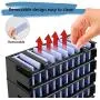 Portable Air Conditioner Fan Mini USB Personal Evaporative Air Cooler Personal Space Cooling Device with 3 Speeds Modes for Office, Home, Dorm, Car (White)