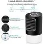 Portable Air Conditioner Fan, KUUOTE Mini Evaporative Cooler, Personal Space Air Cooler Quiet Desk Fan Humidifier Misting Fan for Small Room Bedroom Home Office (Cylinder-Black) Portable Air Conditioner Fan, KUUOTE Mini Evaporative Cooler, Personal Space Air Cooler Quiet Desk Fan Humidifier Misting Fan for Small Room Bedroom Home Office (Cylinder-Black)