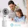 DEKOPRO Handheld Fan Portable Personal Fan Mini Hand Held Fan with USB Rechargeable Battery, Personal Desk Table Fan with Base, Chargeable Fan Oscillating Fan 5 Modes for Home Office Travel Outdoor DEKOPRO Handheld Fan Portable Personal Fan Mini Hand Held Fan with USB Rechargeable Battery, Personal Desk Table Fan with Base, Chargeable Fan Oscillating Fan 5 Modes for Home Office Travel Outdoor