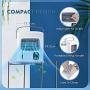 Portable Air Conditioner - 3 IN 1 Air Cooler Humidifier Portable Design W/12H Timer 500ML Capacity Desktop Fan USB Power Supply 2 Speeds Personal Mini Air Cooling Fan for Small Room Office Dorm