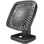 Eleventree Personal Mini Fans,Rechargeable Portable Quiet Fan with timer, Cordless Fan with 4 Speeds Battery for Home Office Bedroom Travel Hiking--Black (4000mAh)