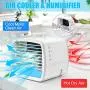 Portable Air Conditioner Fan,Personal Evaporative Air Cooler,Quiet USB Mini Desk Cooling Fan Air Humidifier Misting Fan-3 Speeds,7-Color LED Light,480ML Water Tank For Room Home Office Outdoor Camping Portable Air Conditioner Fan,Personal Evaporative Air Cooler,Quiet USB Mini Desk Cooling Fan Air Humidifier Misting Fan-3 Speeds,7-Color LED Light,480ML Water Tank For Room Home Office Outdoor Camping