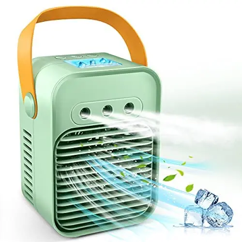 Bestooth Portable Air Conditioner, Evaporative Air Cooler Fan with 3 Wind Speeds and 3 Sprays, Camping AC Unit, Small Portable Air Conditioner for Small Room, Car Bestooth Portable Air Conditioner, Evaporative Air Cooler Fan with 3 Wind Speeds and 3 Sprays, Camping AC Unit, Small Portable Air Conditioner for Small Room, Car