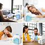 Seven-first Portable Air Conditioner, Rechargeable Quiet USB Evaporative Mini Air Conditioner Fan with 3 Speeds Mode LED Light, Air Cooler for Room/Bedroom/Office/Dorm/Camping