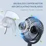 Mini Desk Fan, USB Powered Desktop Fan with 4 Speeds, Small but Powerful Strong Airflow Work Quiet, 310° Adjustment, Portable Personal Air Circulator Fan for DesktopTable Office Bedroom (Black)
