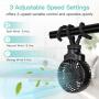 Mini Stroller Fan Clip On, Portable Rechargeable Handheld Personal Fan with Flexible Tripods, Small Desk Fans USB or Battery Powered Travel Powerful Quiet Fan for Baby, Treadmill, Carseat, Room, Gym