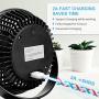 Battery Operated Clip On Fan 10000mAh with 36hours(MAX), Small Desk USB Rechargeable Sturdy Clamp Fans with 3 Speeds, Personal Portable Fan for Stroller Bedroom Office Tent Camping Golf Cart Treadmill Beach
