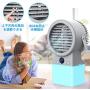 Portable Cooler Fan with Humidifier for Desk, Small Personal Air Conditioner with 500ml Water Tank, Quiet Misting Fan with 3 Cooling Speeds 7 LED Night Light For Home Bedroom Small Room Dorm Office Table