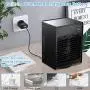 Portable Air Conditioner Fan, Personal Air Cooler Desk Fan Mini Evaporative Cooler Fan with Handle, 120°Auto Oscillation, 3 Adjustable Speeds, 4000mAh Rechargeable Battery Operated (Black) Portable Air Conditioner Fan, Personal Air Cooler Desk Fan Mini Evaporative Cooler Fan with Handle, 120°Auto Oscillation, 3 Adjustable Speeds, 4000mAh Rechargeable Battery Operated (Black)