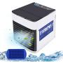 Portable Air Conditioner Fan Mini USB Personal Evaporative Air Cooler Personal Space Cooling Device with 3 Speeds Modes for Office, Home, Dorm, Car (White)