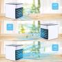 Personal Air Conditioner, Quiet USB Air Cooler with 3-Speed, Mini Air Conditioner with LED Light, Portable Air Conditioner for Small Room/Office/Dorm/Bedroom
