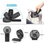 Mini Handheld Fan,Portable Foldable USB Fans with Smart Led Digital Display,Quiet Small Desk Fan with 4 Speed,Personal Rechargeable 4000mAh Battery Operated Fan for Office Outdoor Sport Home Traveling