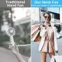 Neck Fan Wearable Personal Fans - 3 Speed Small Portable Fan with 7 LED Lights, Mini USB Neck Fans Portable Rechargeable, 360° Cooling Battery Operated Neck Fan for Sport Outdoor Table Office Black Neck Fan Wearable Personal Fans - 3 Speed Small Portable Fan with 7 LED Lights, Mini USB Neck Fans Portable Rechargeable, 360° Cooling Battery Operated Neck Fan for Sport Outdoor Table Office Black